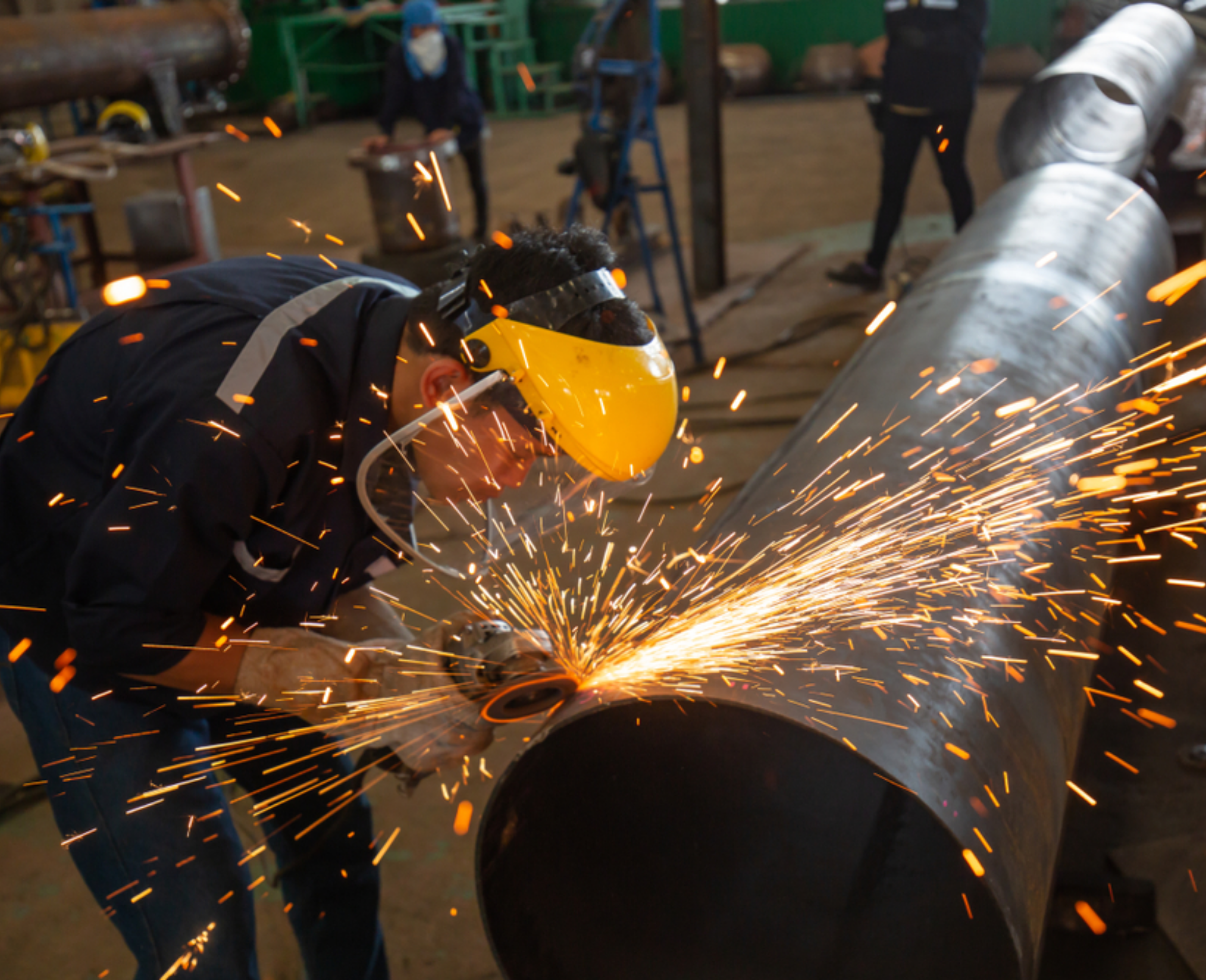 Steel fabrication workshop
